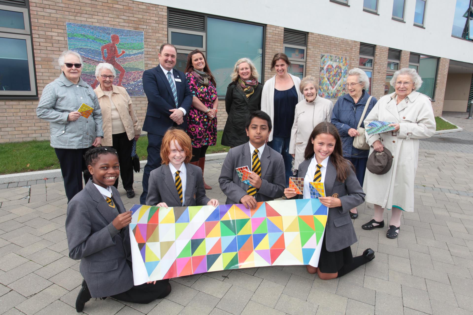 Homeowners_ McCarthy Stone Sales Exec_ Art Teacher_ Local Artist and Arts Officer with Year 7 pupils