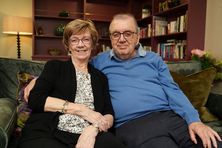 McCarthy Stone homeowners Janet and Ron moved to a retirement living apartment at Joules Place in Market Drayton
