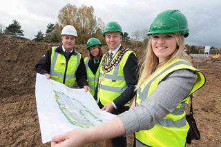 Swindon Ground breaking Mayor 