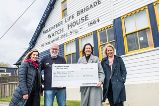 McCarthy Stone’s Whitley Bay team give cheque to Tynemouth Volunteer Life Brigade