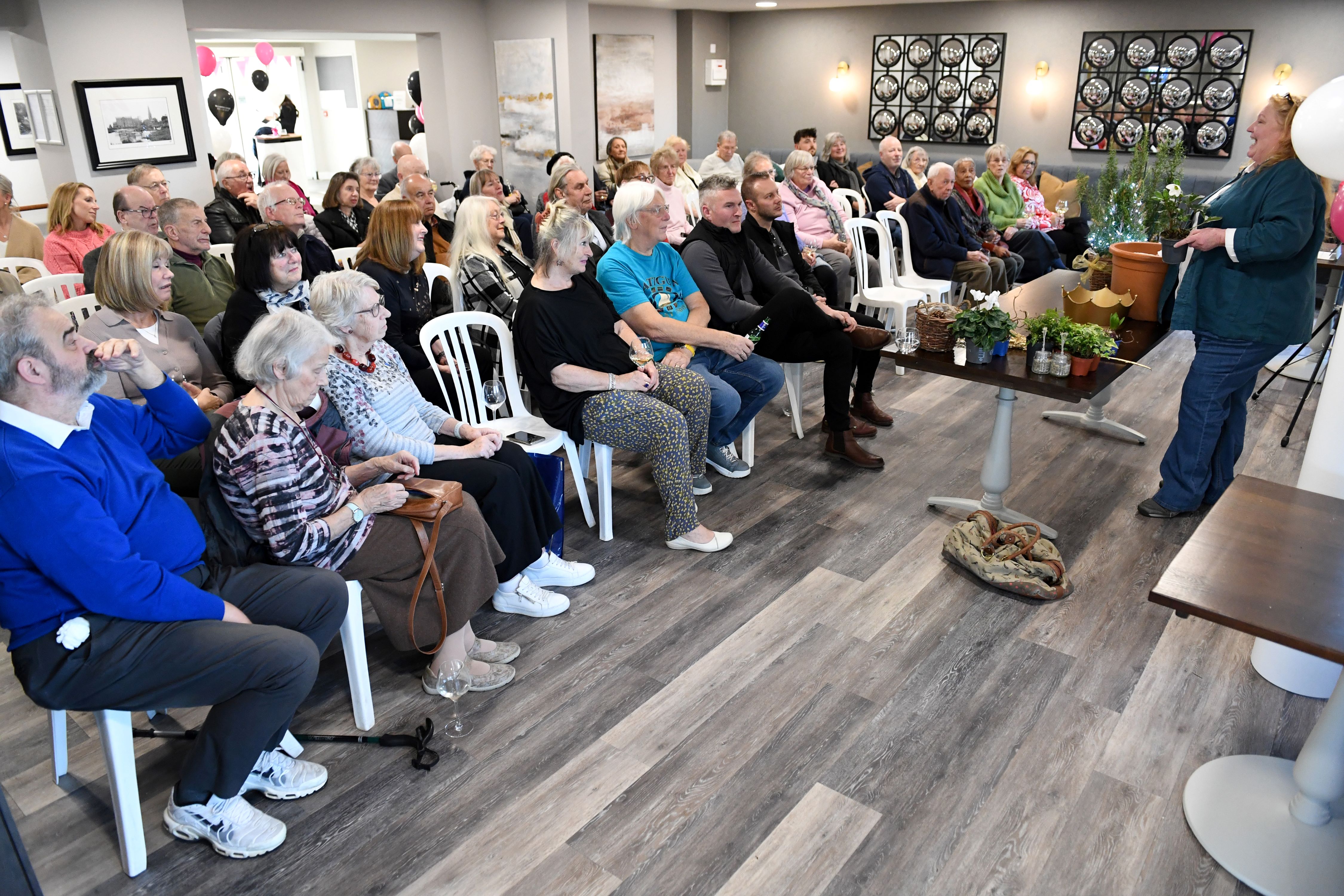 Guests take in all of Charlie's tips