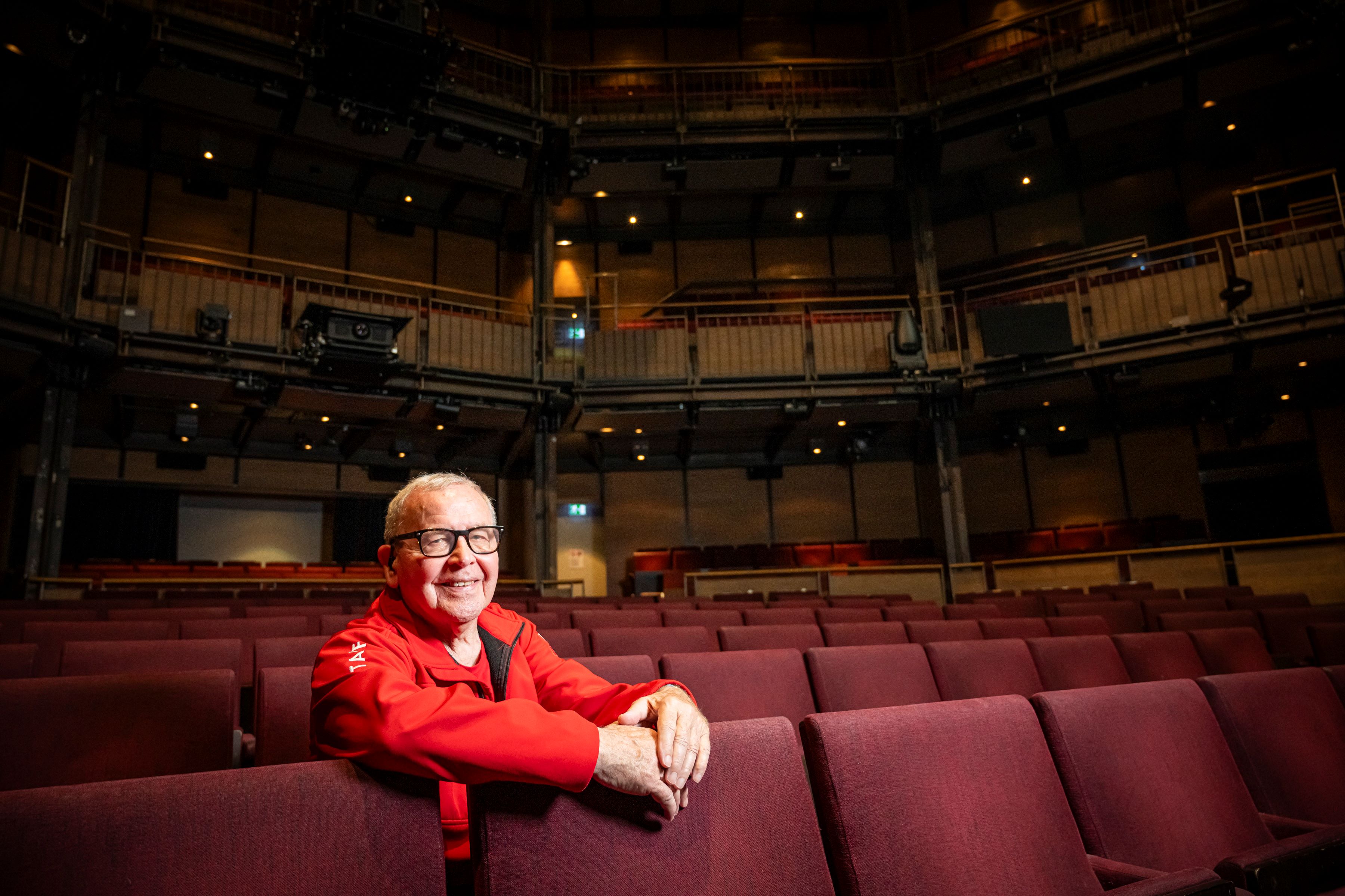 Dennis enjoys a second career at the Royal Shakespeare Theatre close to his retirement property at Romeo Place in Stratford-upon-Avon.