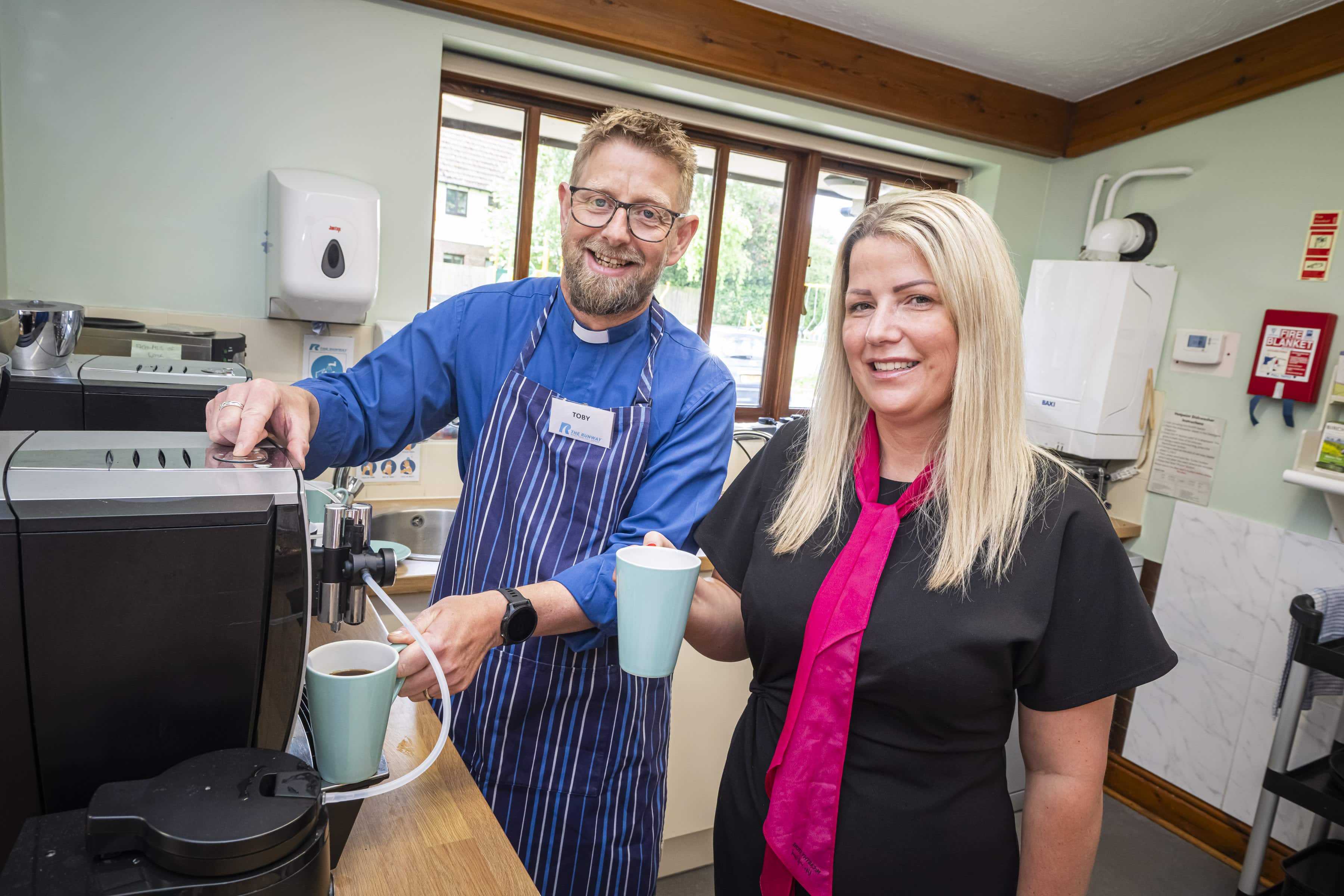 McCarthy Stone’s team visit the Runway café in Martlesham Heath Suffolk
