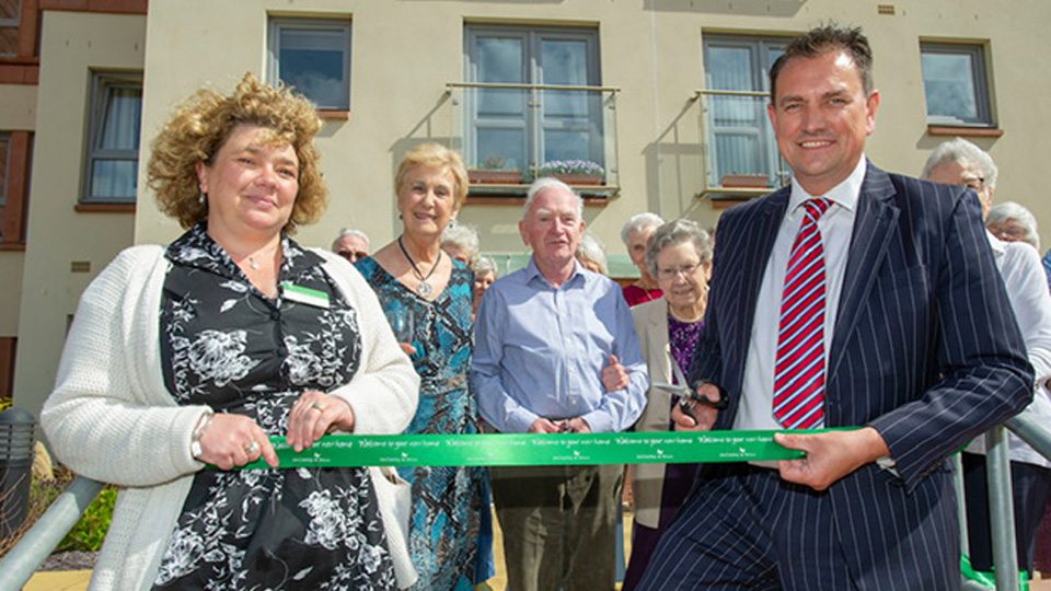 Tantallon Court opening - ribbon cutting