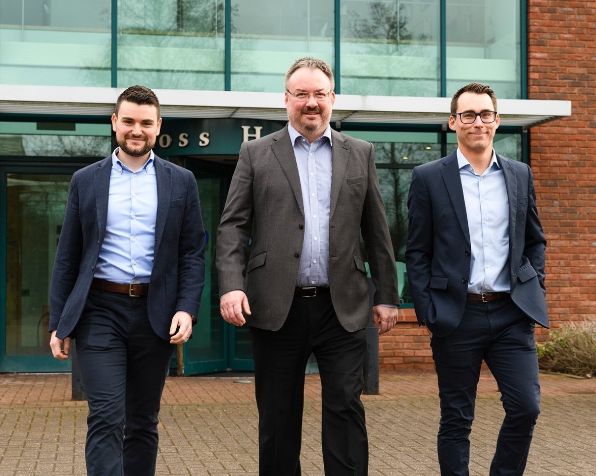 Left to right: James Hanna, Gareth Owen, Phil Isherwood
