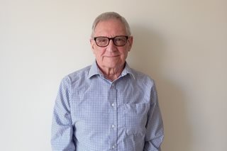 George at his McCarthy Stone retirement property in Standish, Greater Manchester