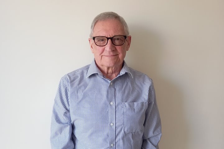 George at his McCarthy Stone retirement property in Standish, Greater Manchester