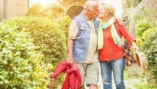 Senior couple enjoying life abroad