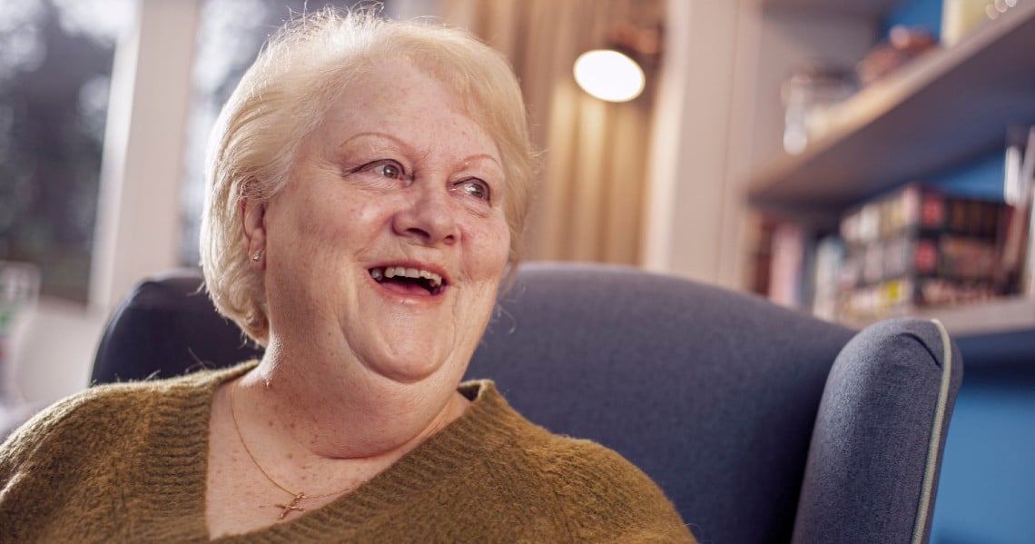 a person with a surprised expression