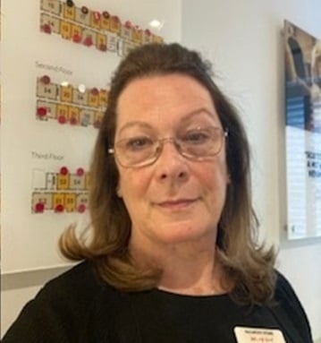 a person wearing glasses