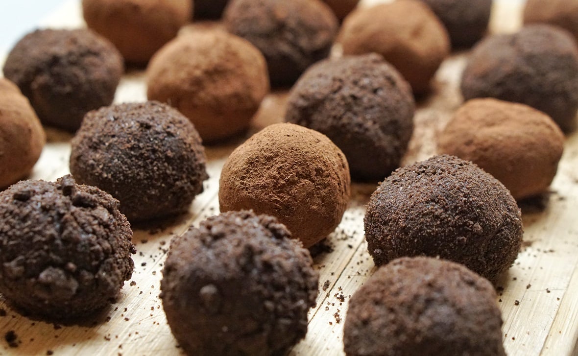 Rum truffles
