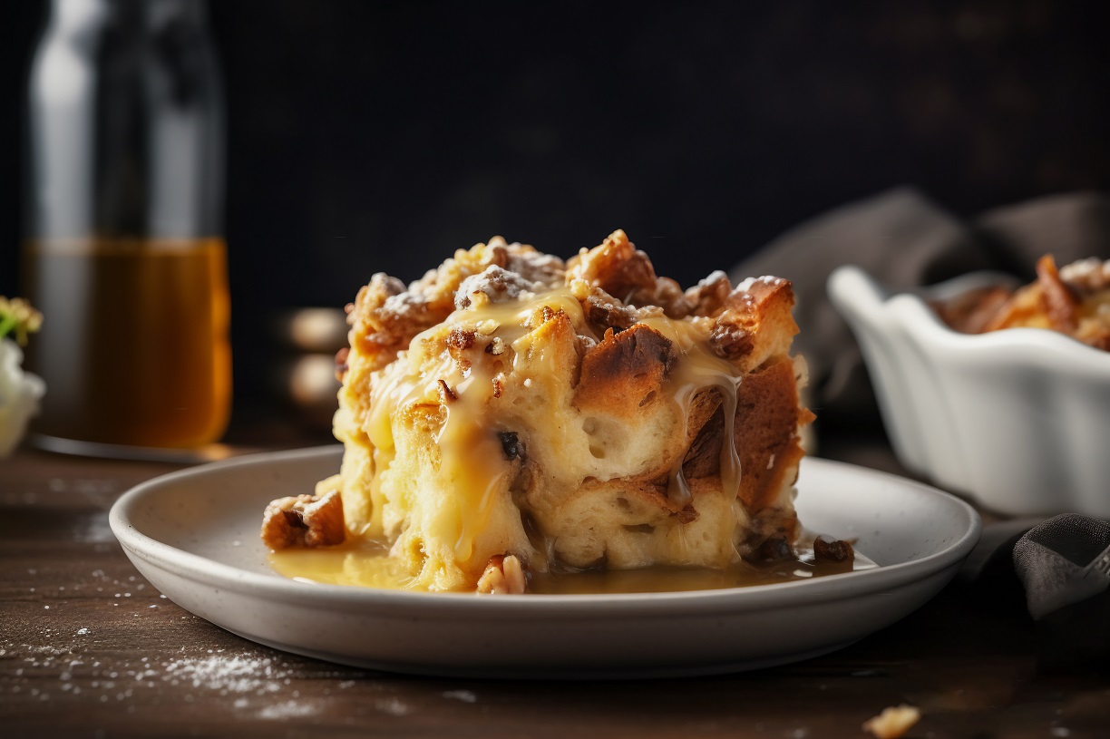 Marmalade and Whisky Bread and Butter Pudding