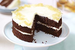 a slice of cake on a plate