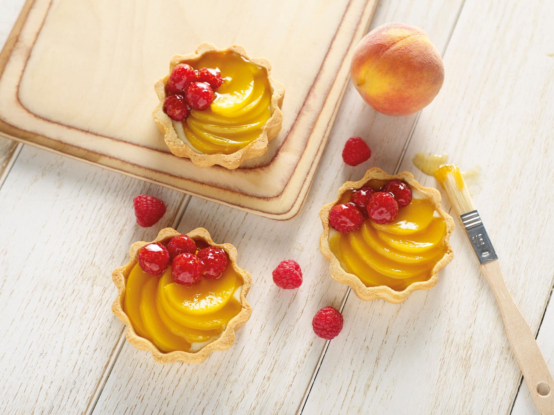 a group of desserts on a table