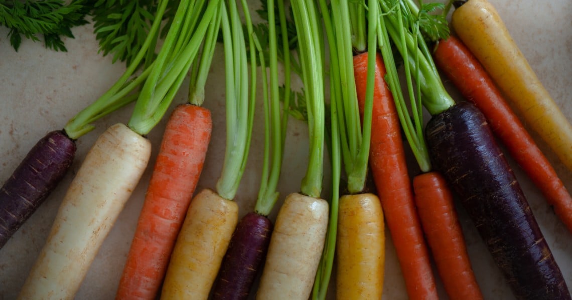 a pile of carrots and celery