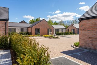 McCarthy Stone retirement bungalow set within a retirement village in Wimborne Dorset