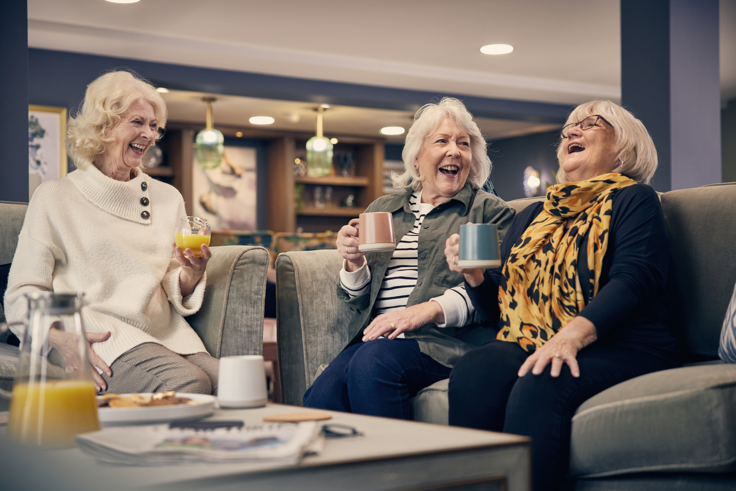 a group of women laughing