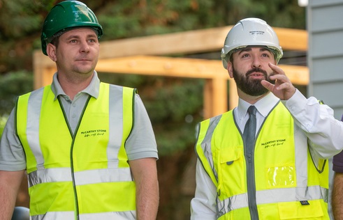 McCarthy Stone Careers in Site and Construction - high visibility jackets