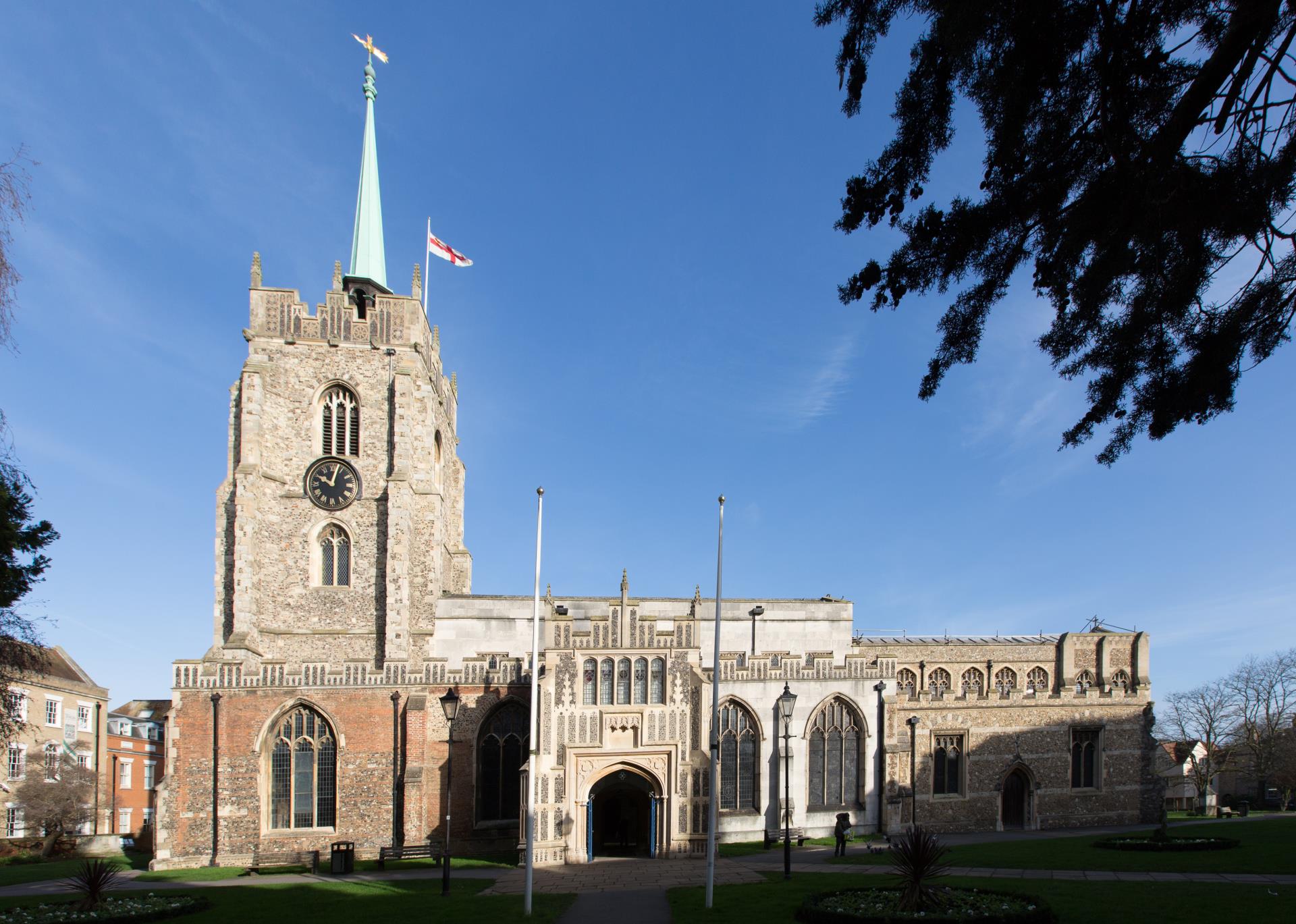 a large building with a clock tower