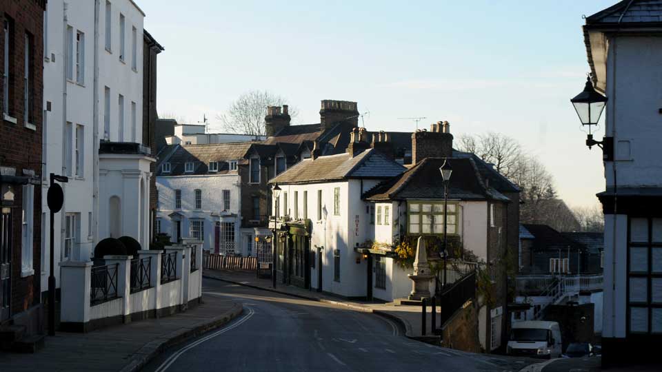 a street with buildings on both sides