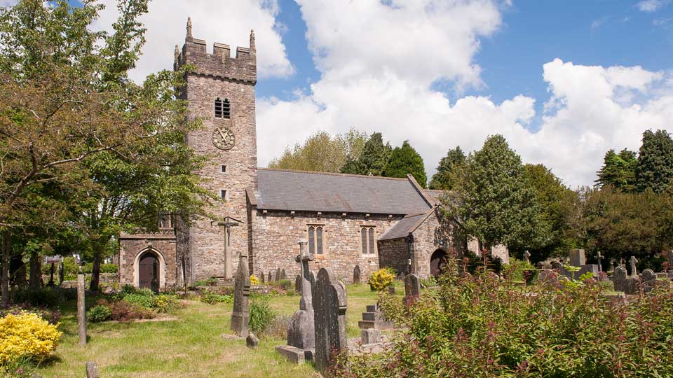 a church with a clock tower