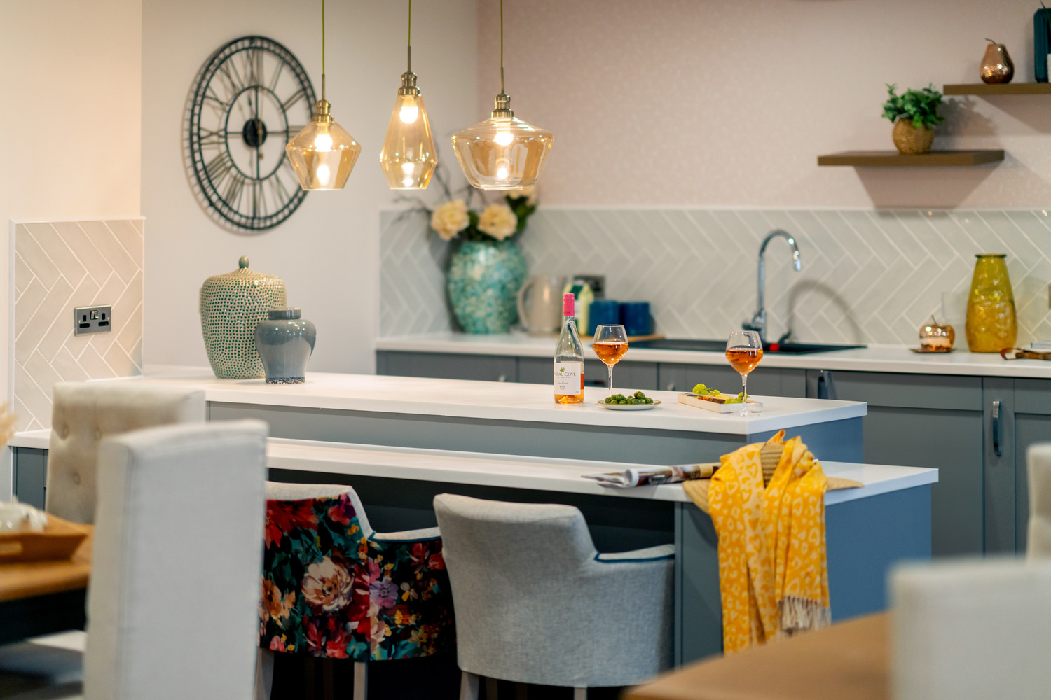 A kitchen in a new retirement apartment