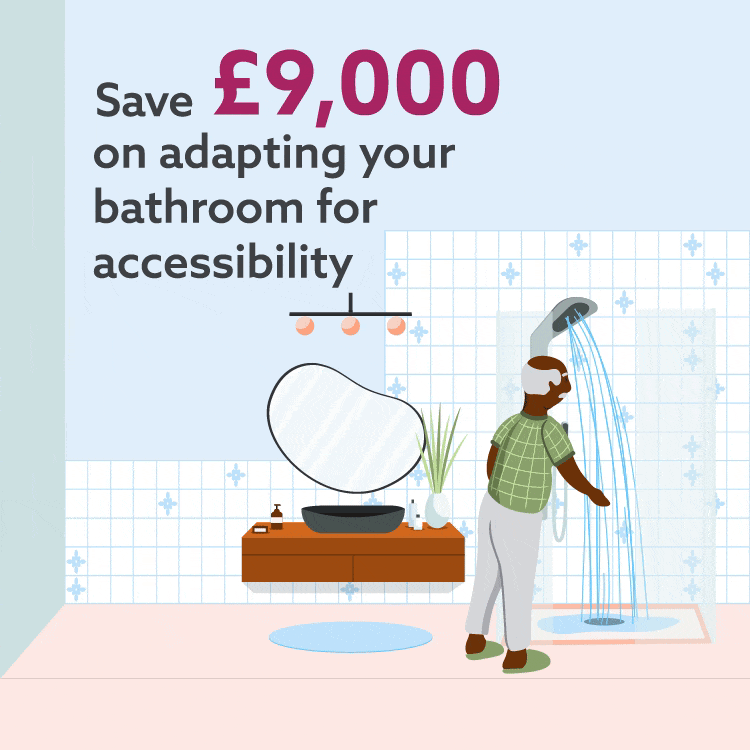 Save £9,000 on adapting your bathroom for accessibility