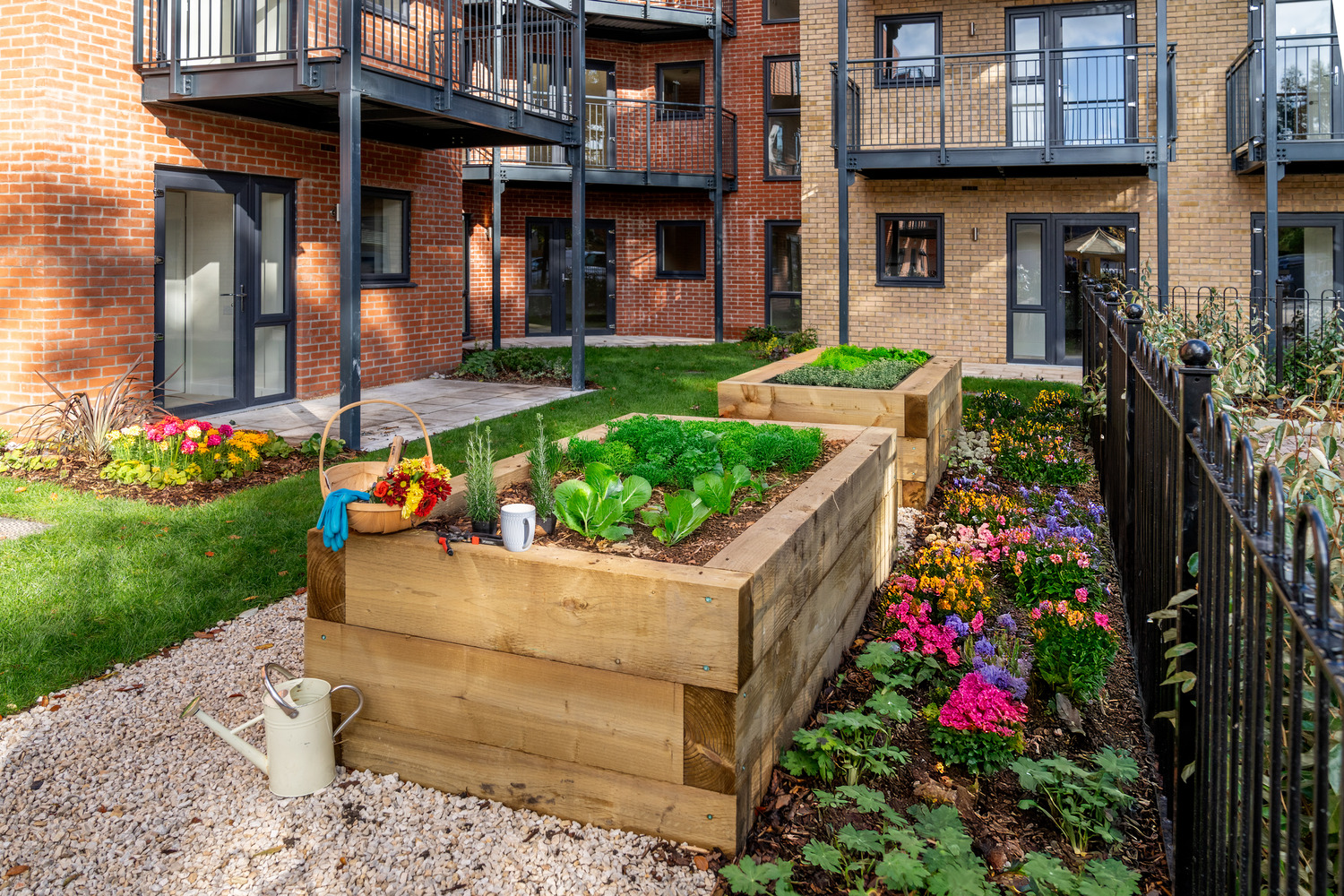 a garden in a garden