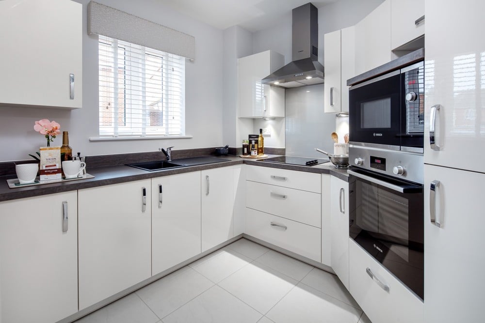Stone Court retirement properties for sale rent kitchen