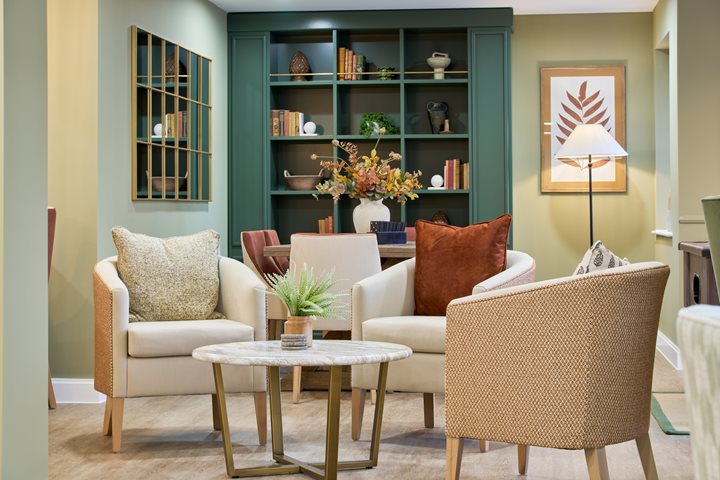 A communal lounge at a McCarthy & Stone retirement living development