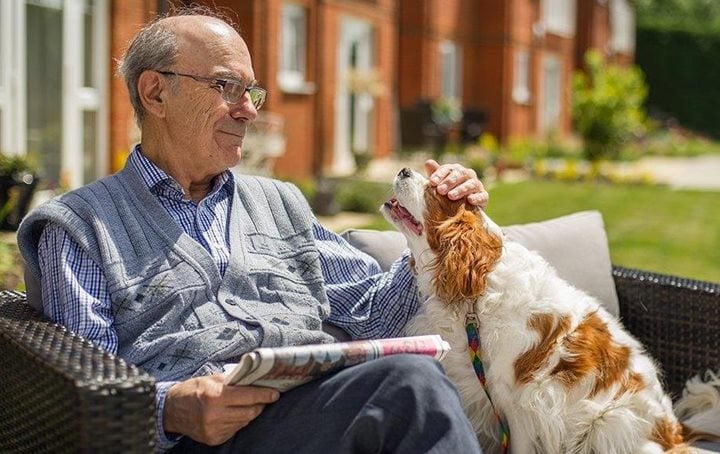 Man and his dog