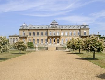 a large building with a courtyard
