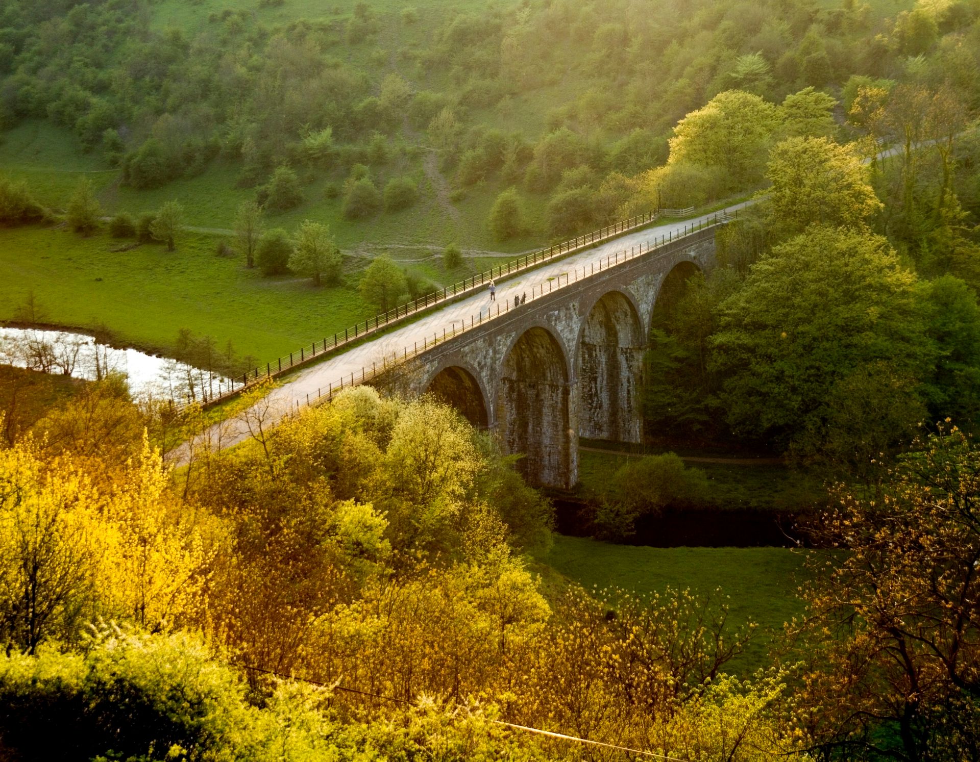 aerial view of headstone viaduct