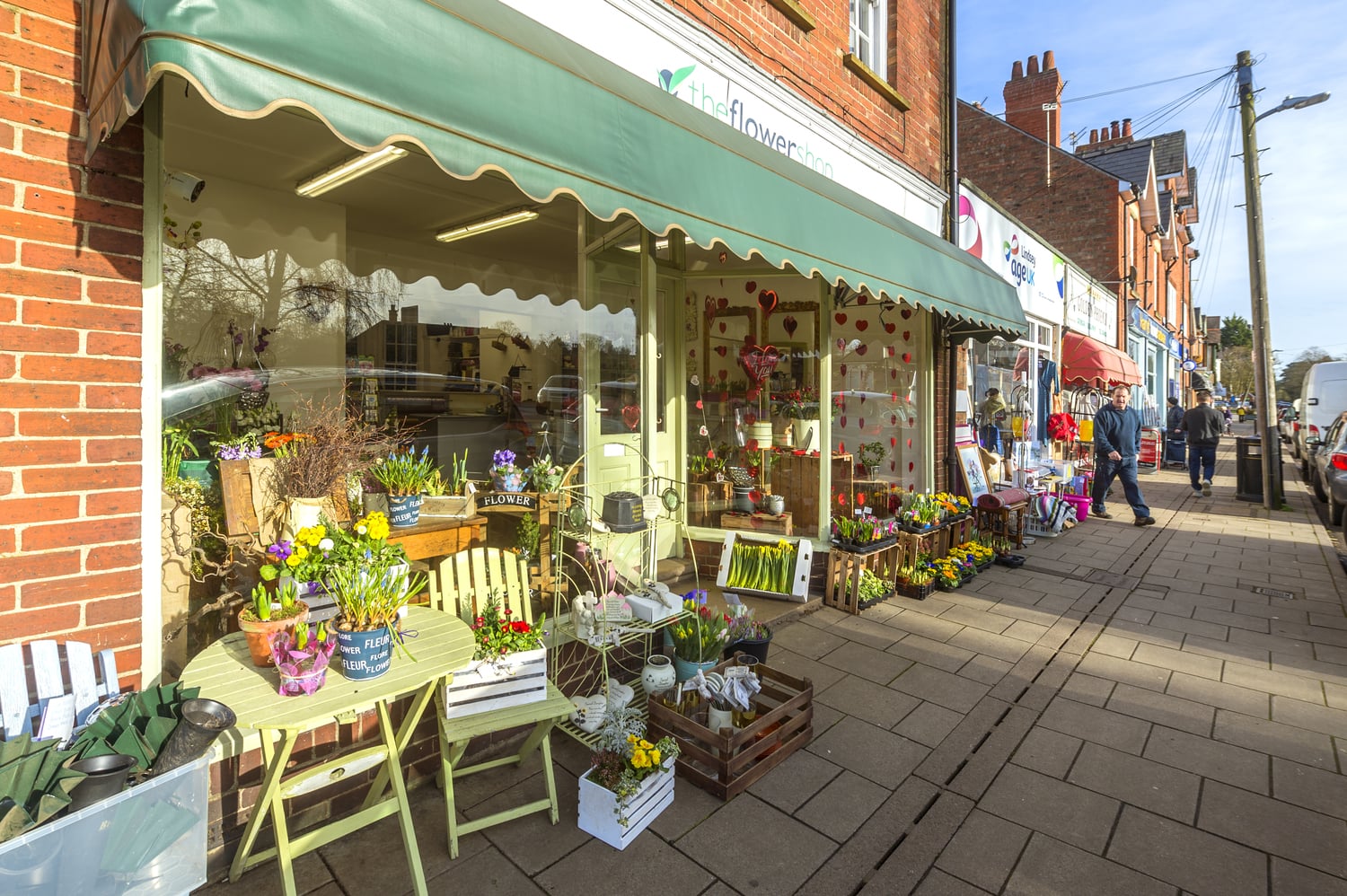 Exterior of a florists in Woodhall Spa