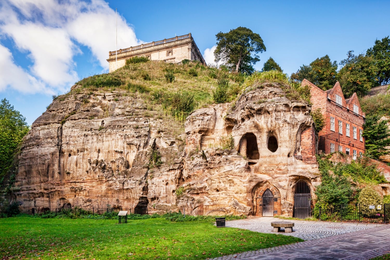 The entrance to the historic City of Caves network in Nottingham.
