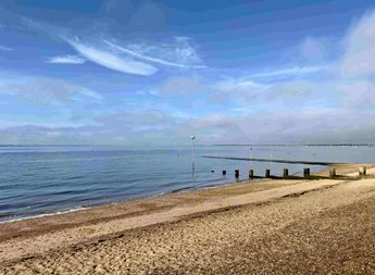The beach at Chalkwell, Westcliff-on-Sea.