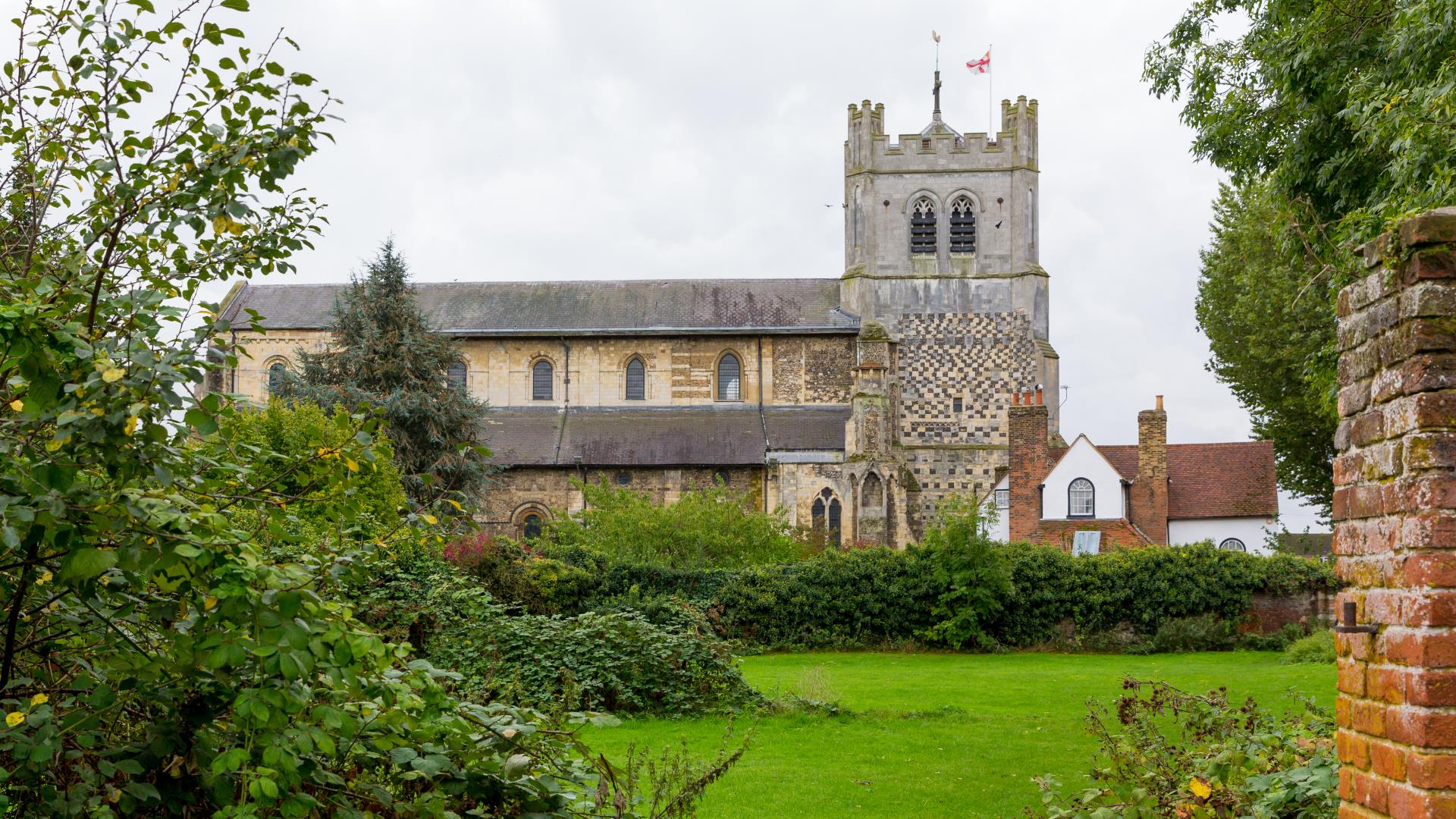 a large building with a clock tower