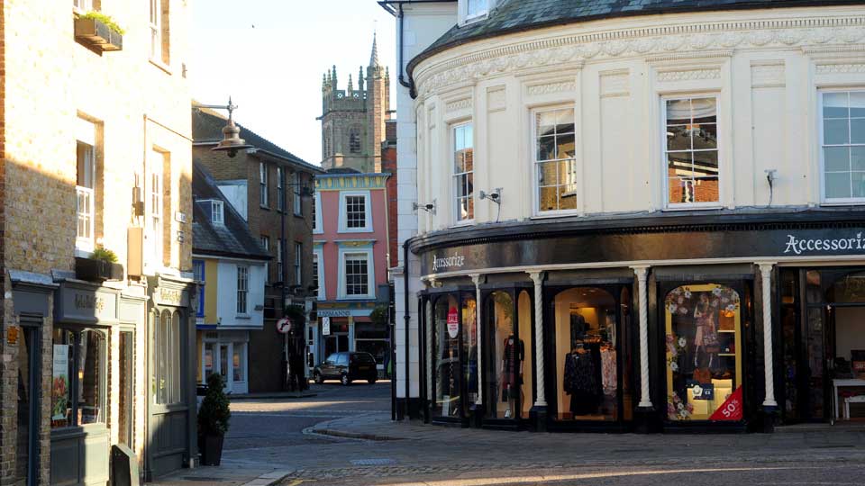 a street with buildings on both sides