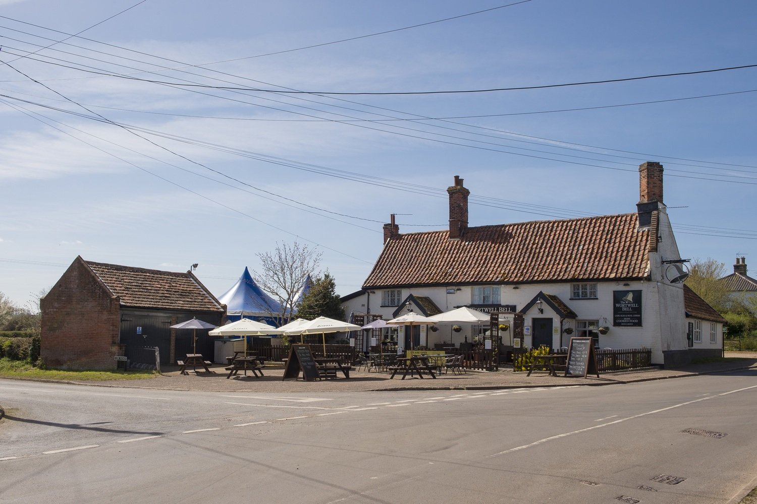 The Wortwell Bell pub in Harleston in Norfolk