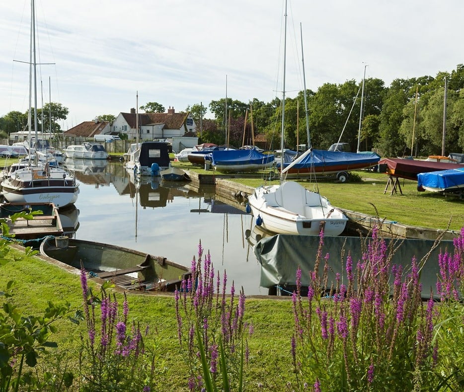 boats docked at a pier