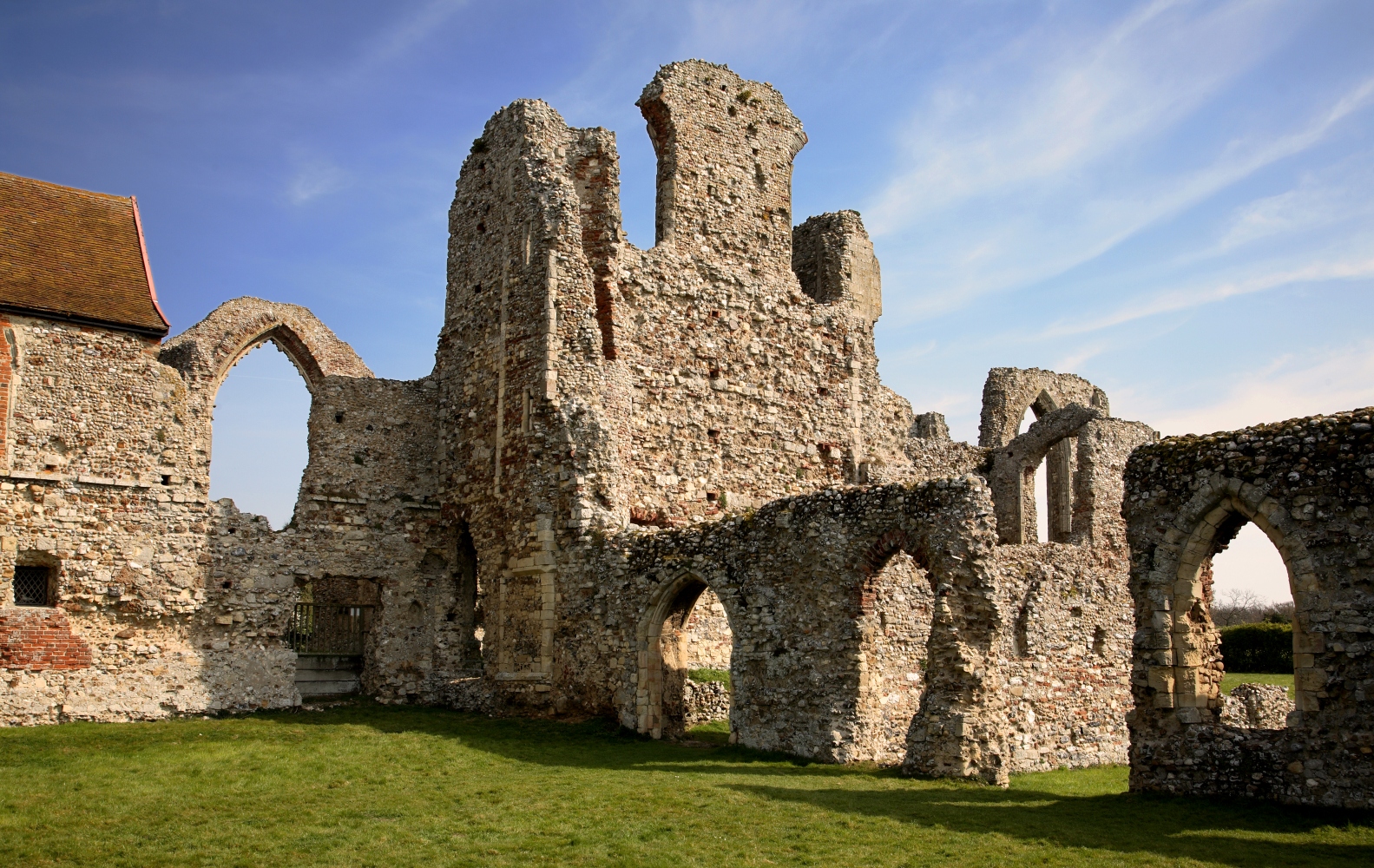 The stone ruins of Leiston Abbey in Suffolk.