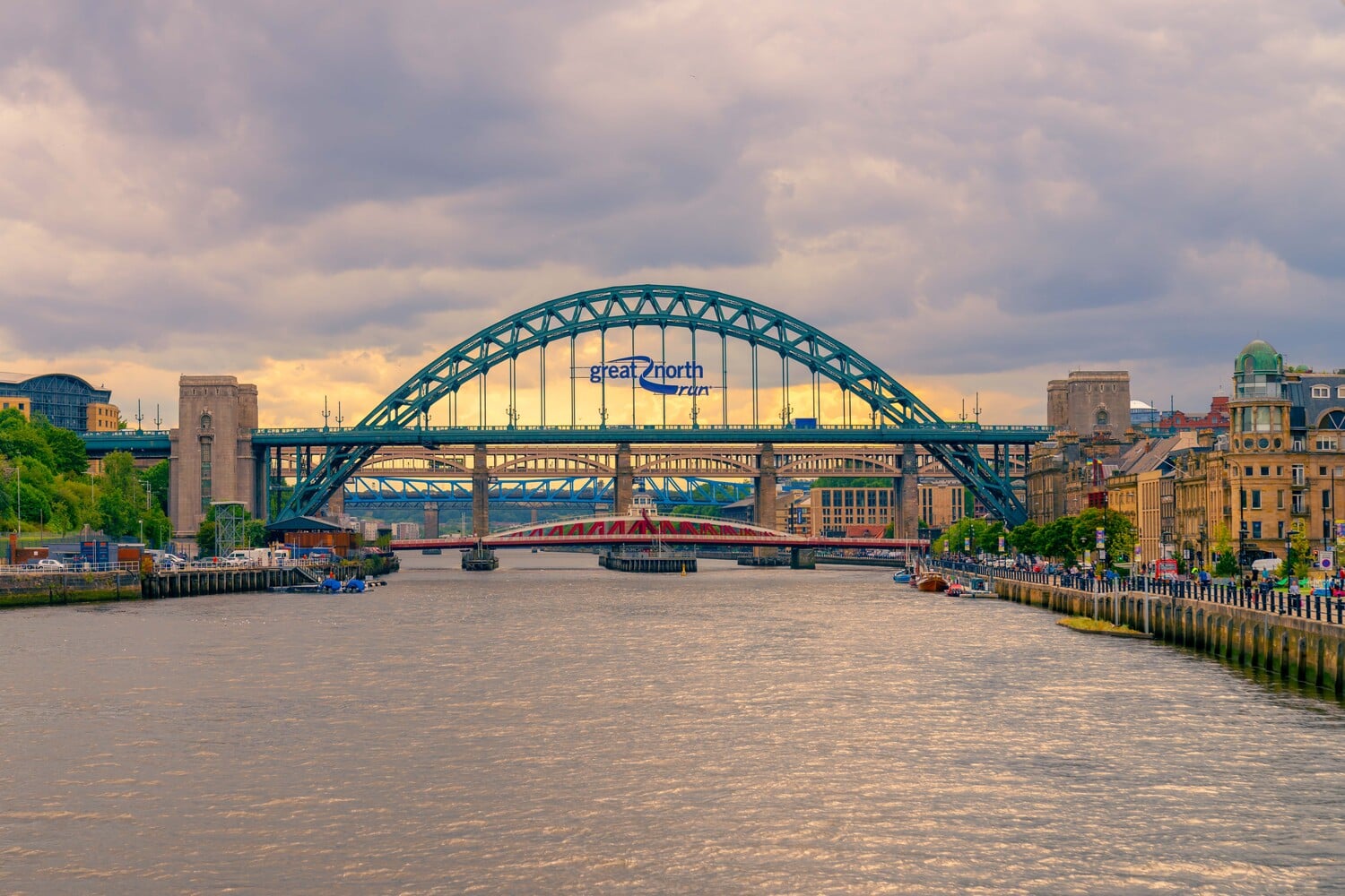 The Tyne bridge in Newcastle city centre.