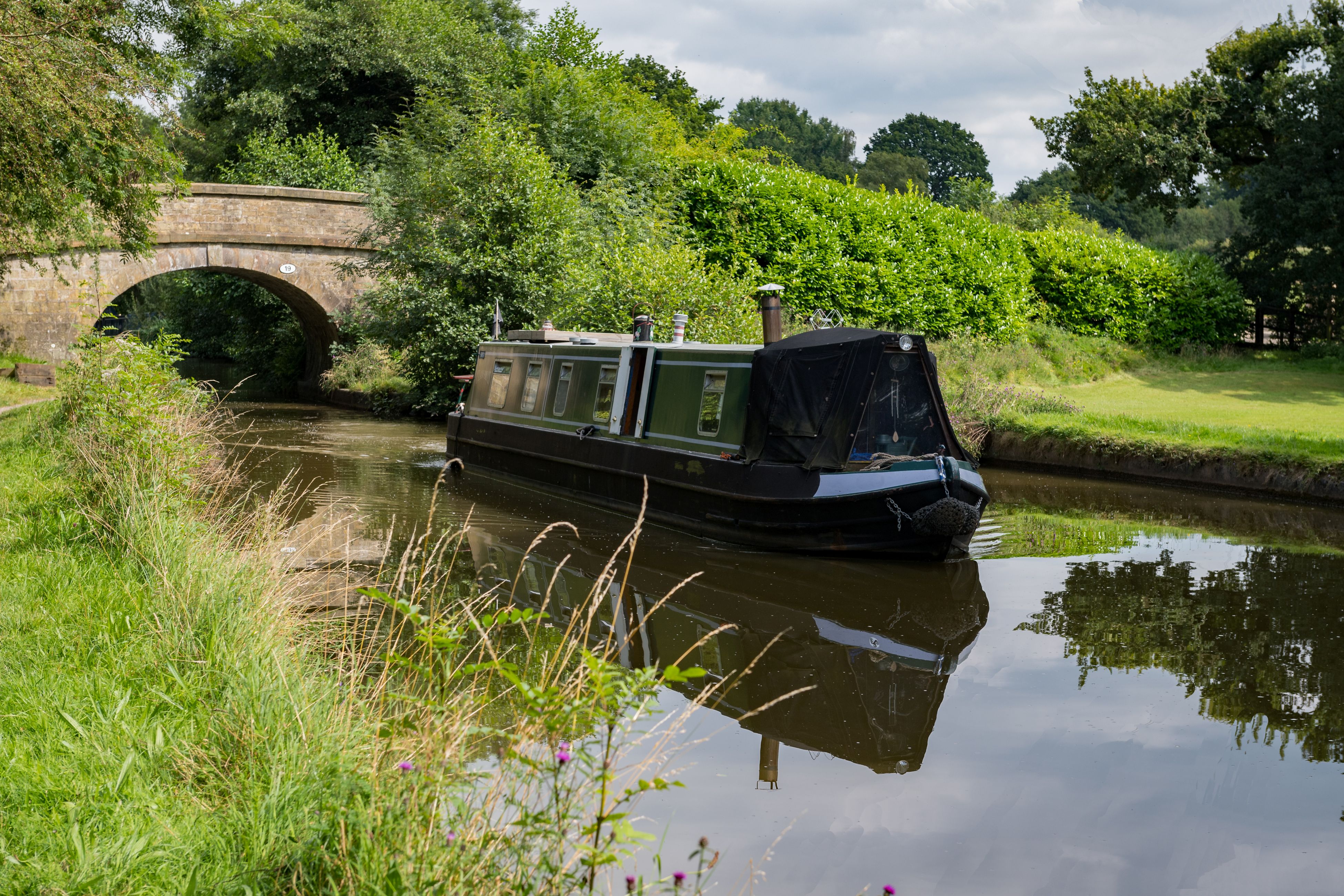Canal boats in Macclesfield