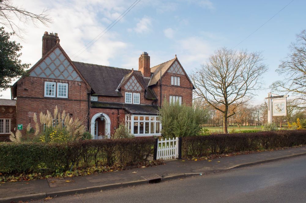 a large brick house