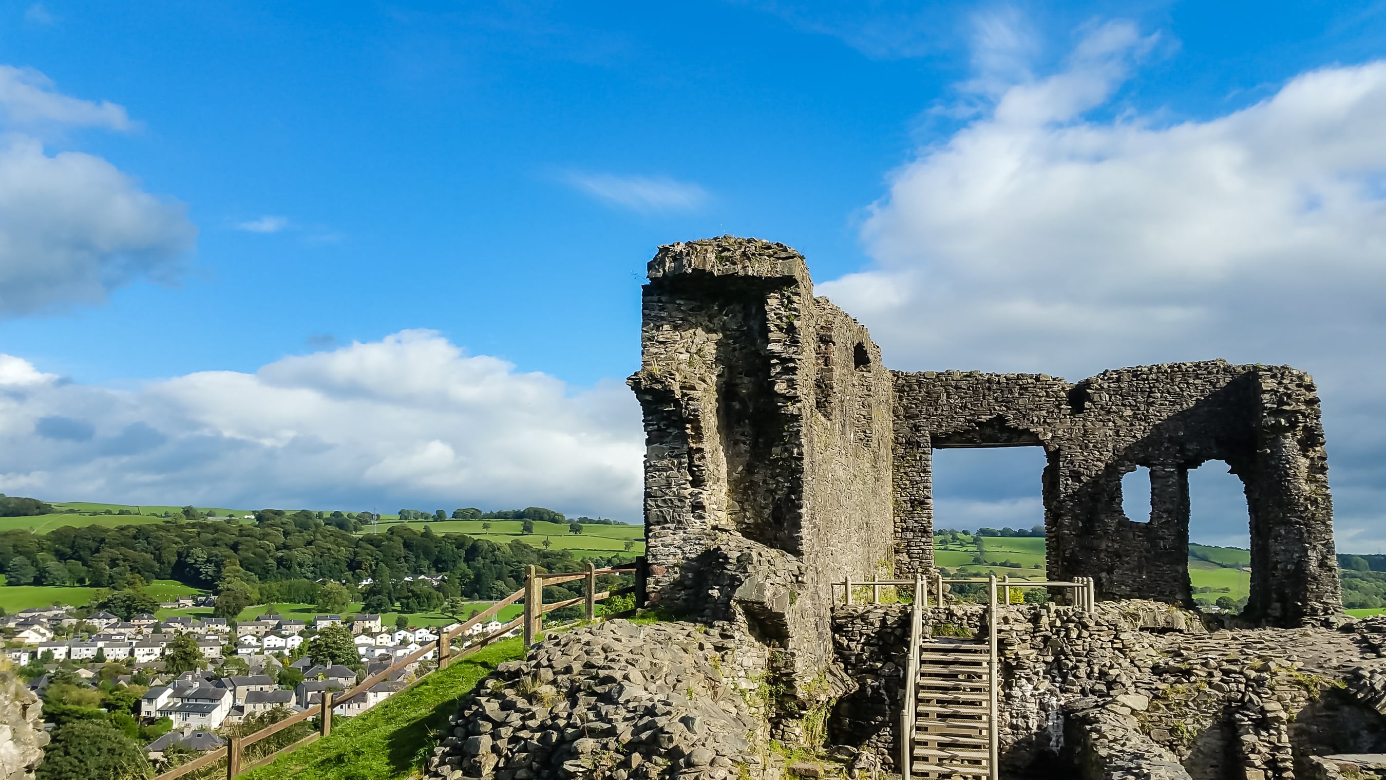 Kendal Castle is a medieval fortification to the east of the town of Kendal, Cumbria, in northern England, UK.