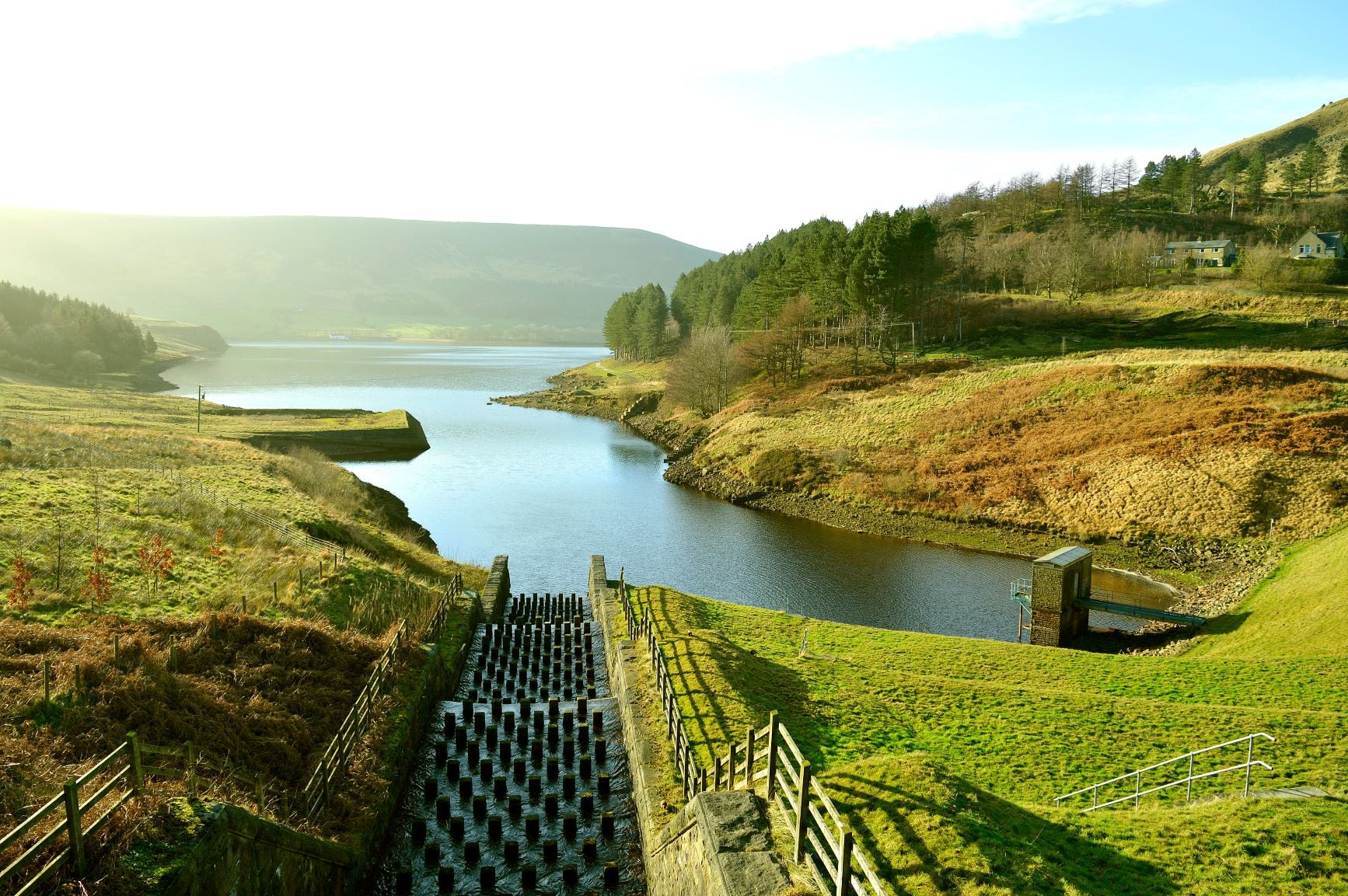 Overflow into Dove Stone Reservoir, Greater Manchester.