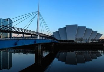 a bridge over water
