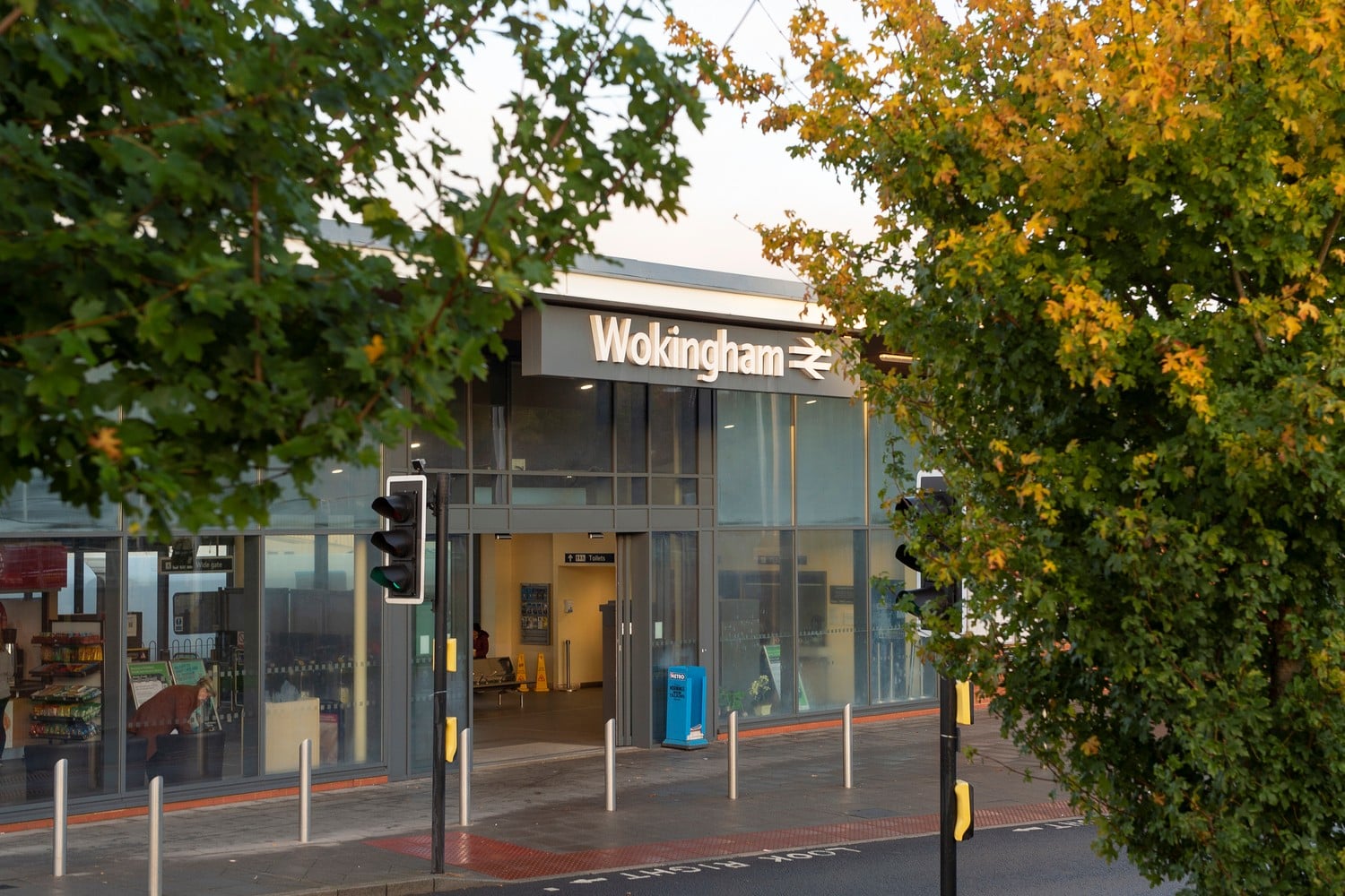 Exterior of Wokingham train station.