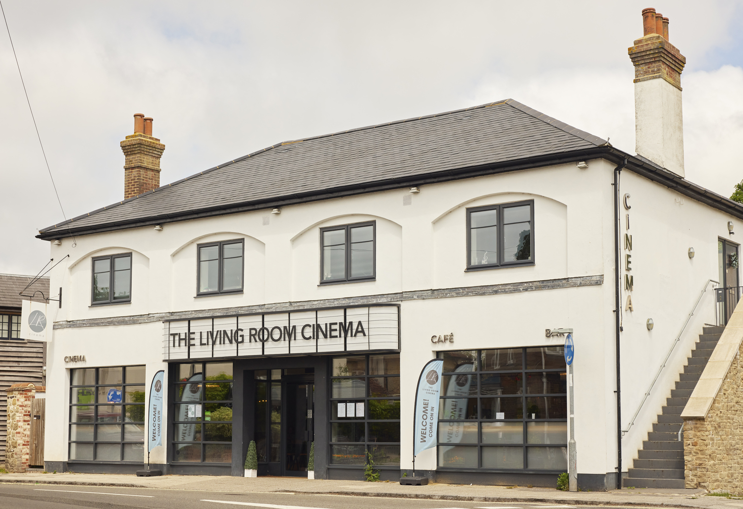 The exterior of the Living Room Cinema in Liphook.