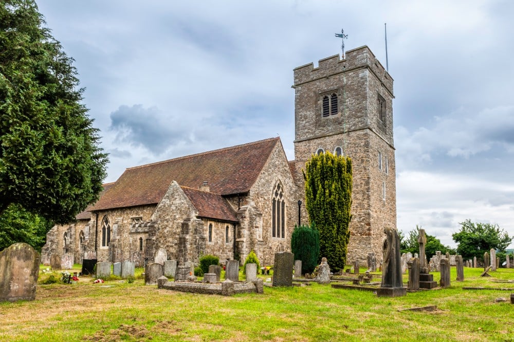 Aylesford Church near Maidstone in Kent